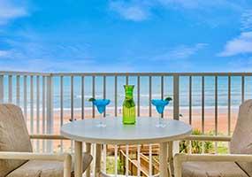 Ormond Beach Oceanfront Condo Balcony