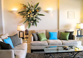 Ormond Beach Oceanfront Living Room