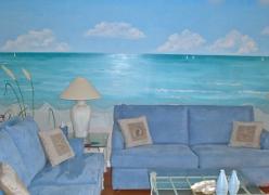 Ormond Beach Oceanfront Living Room