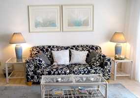 Ormond Beach Oceanfront Living Room