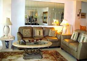 Ormond Beach Oceanfront Condo Living Room